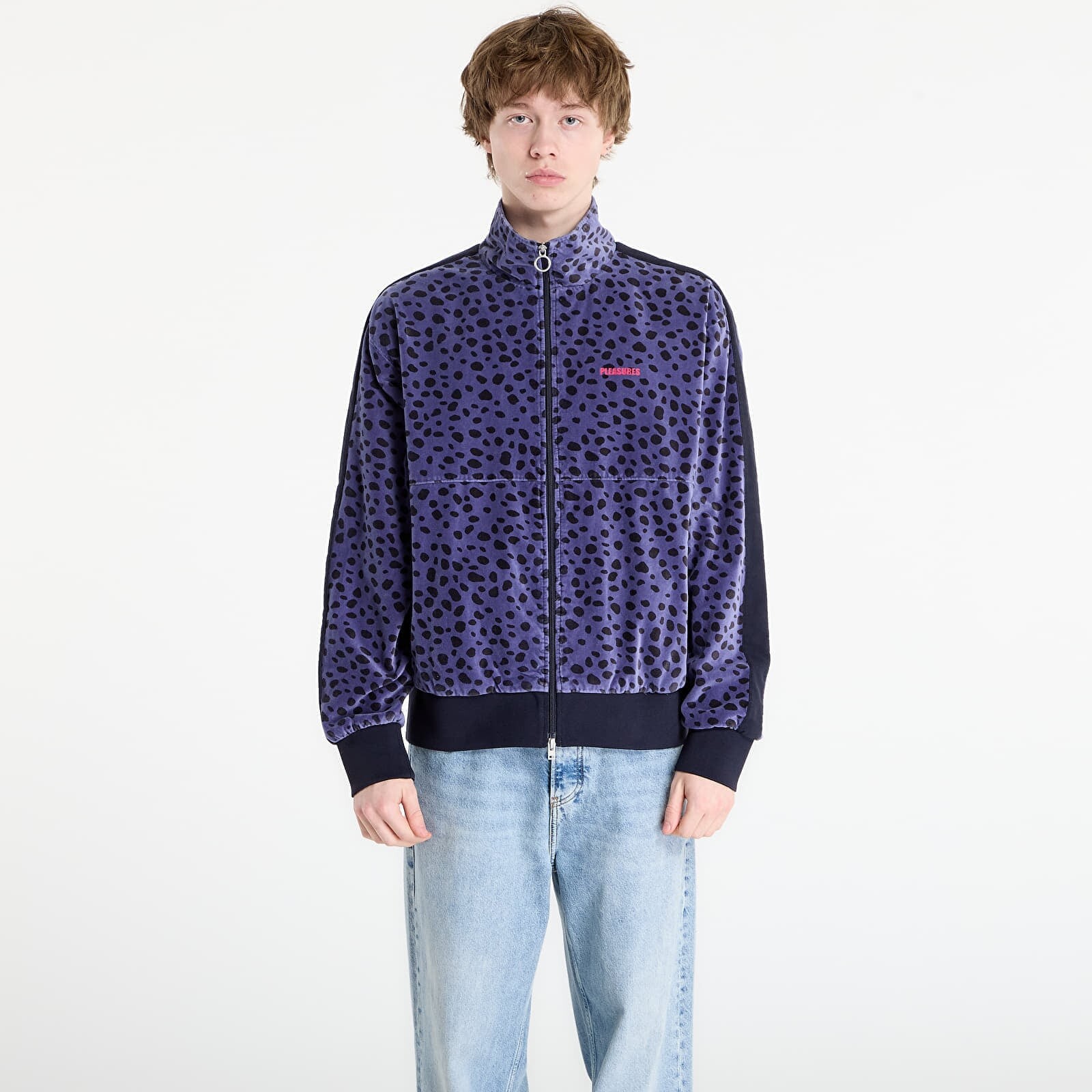 Jacket PLEASURES Ozone Track Jacket Blue XL