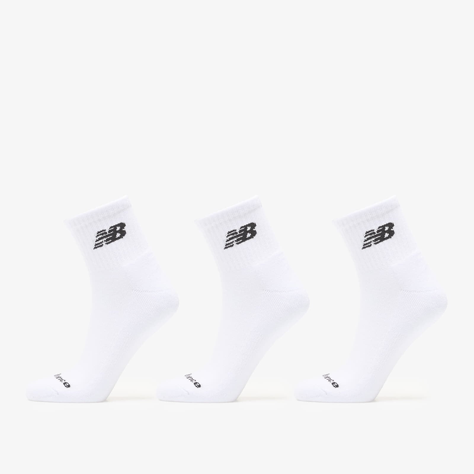 New Balance Everyday Ankle Socks 3-Pack White M