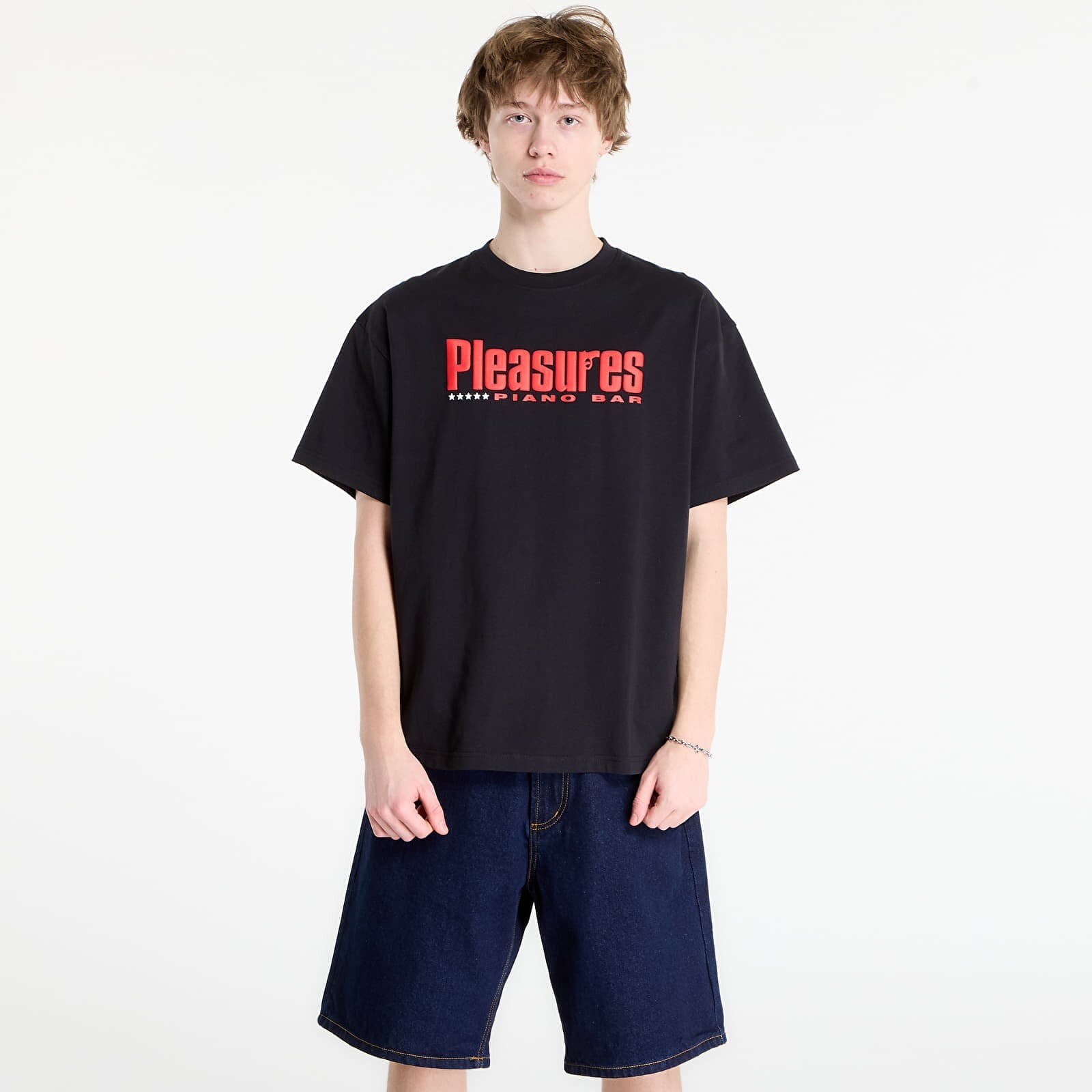 T-shirt PLEASURES Piano Bar T-Shirt Black XL