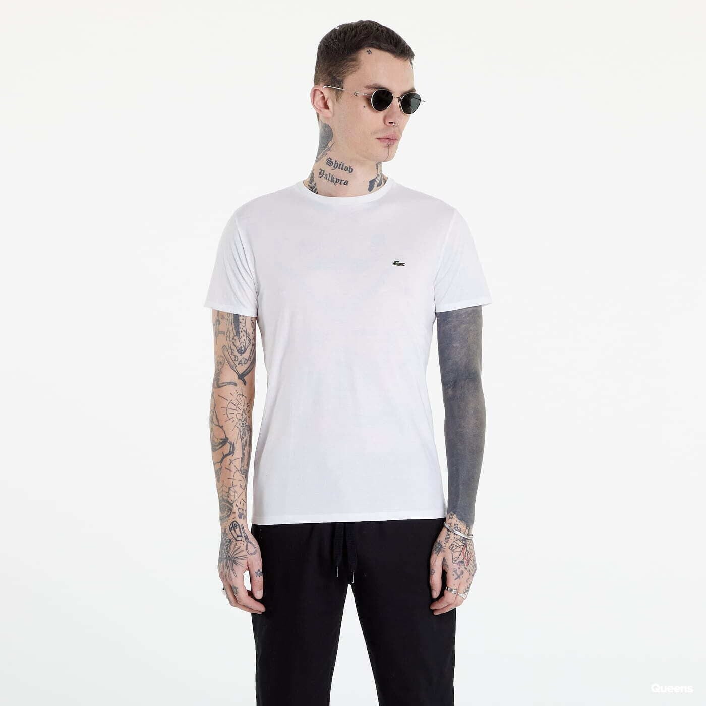 T-shirt LACOSTE Pima Tee White M