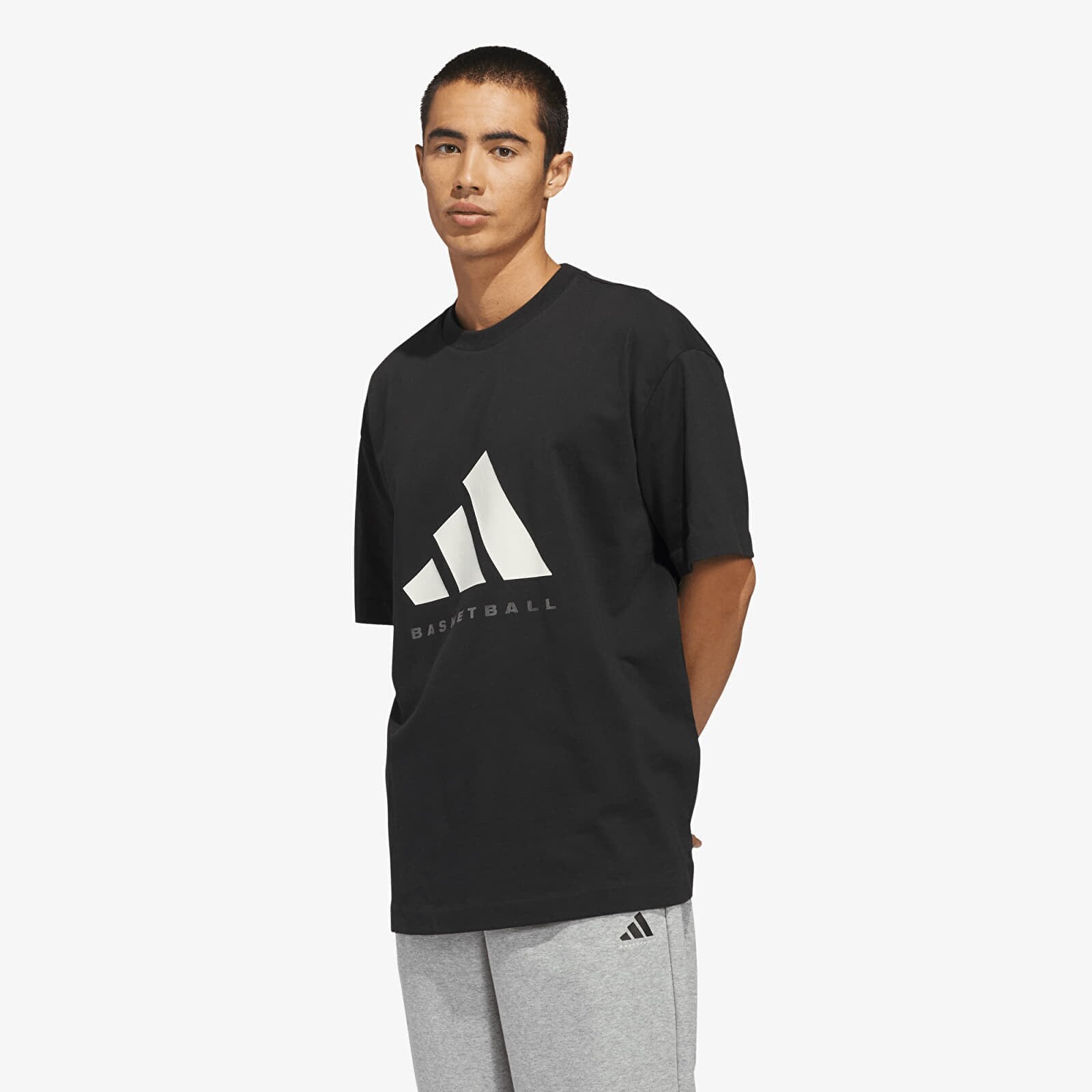 T-shirt adidas Adidas Ss Tee UNISEX Black/ Off White S
