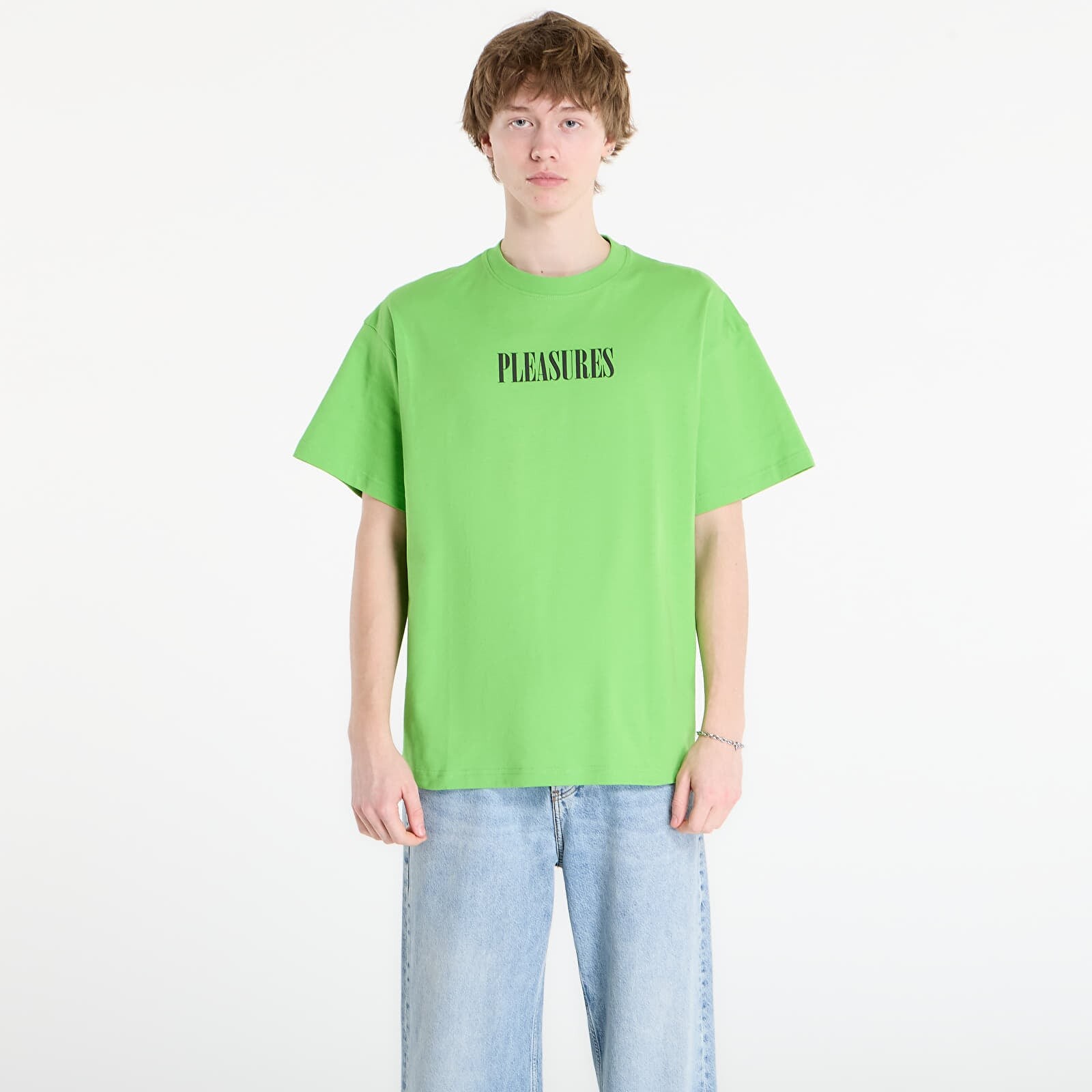 T-shirt PLEASURES Exhibition T-Shirt Lime XL