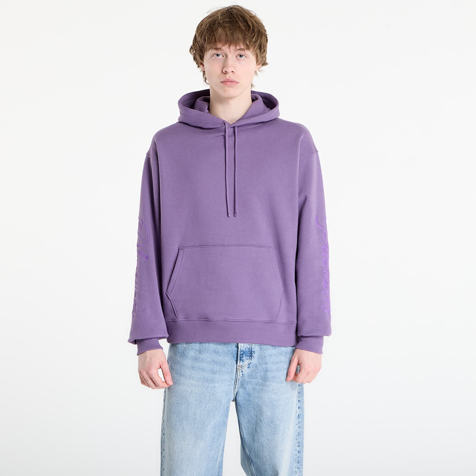 Sweatshirt PLEASURES Scrawl Hoodie Eggplant S