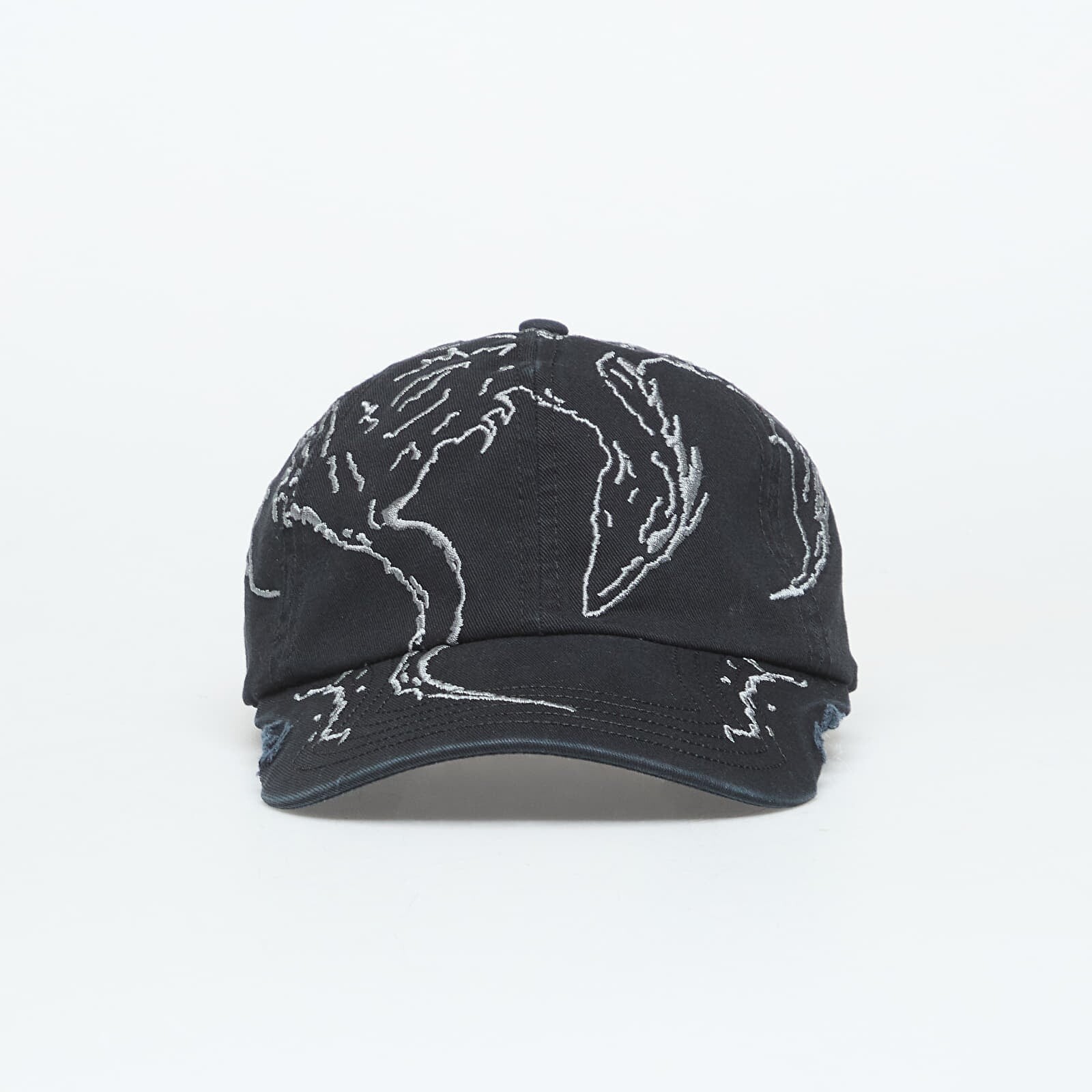 Cap ROA Ryli Embriodered 6 Panel Cap Washed Black Universal