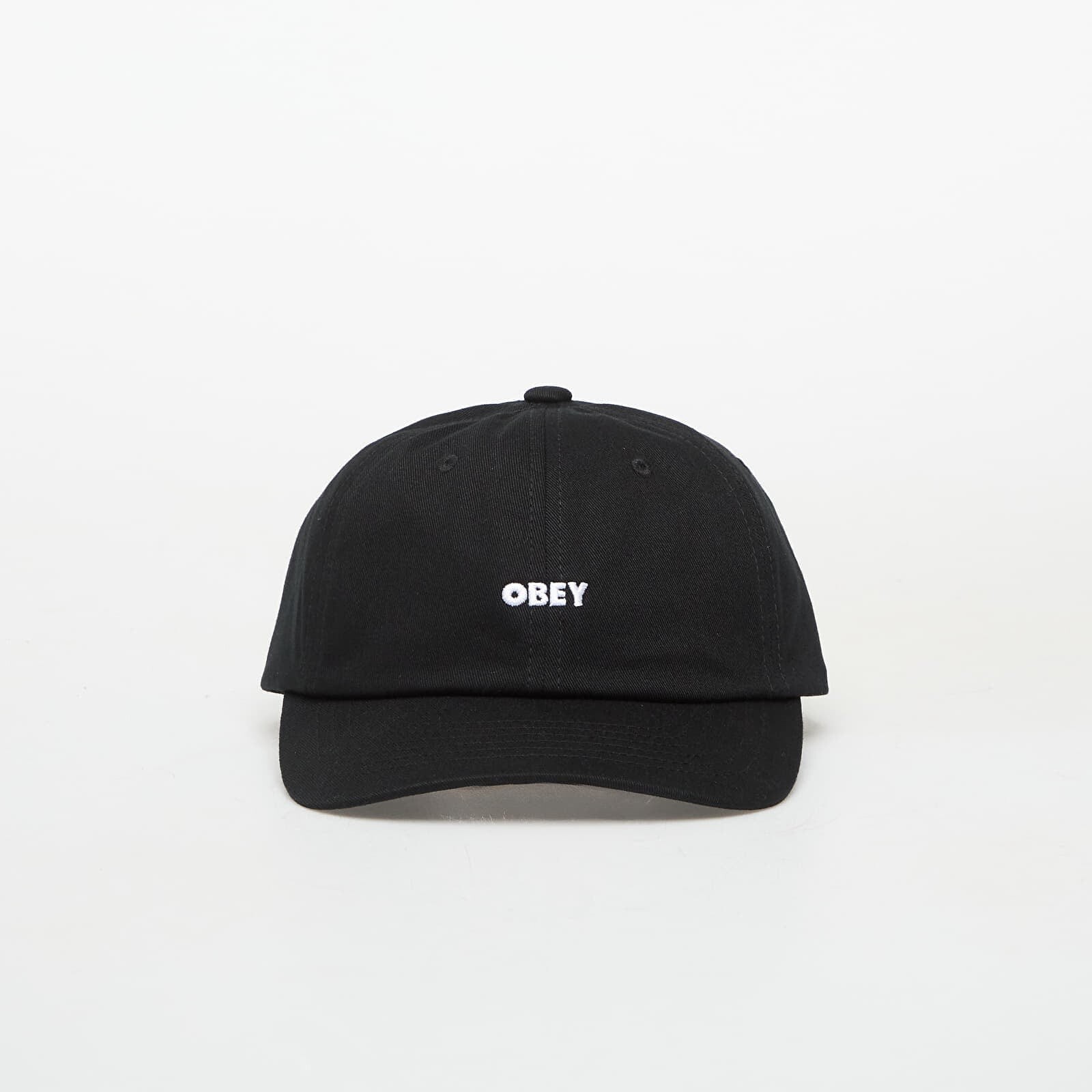 OBEY Bold Curve 6 Panel Strabk Black Universal