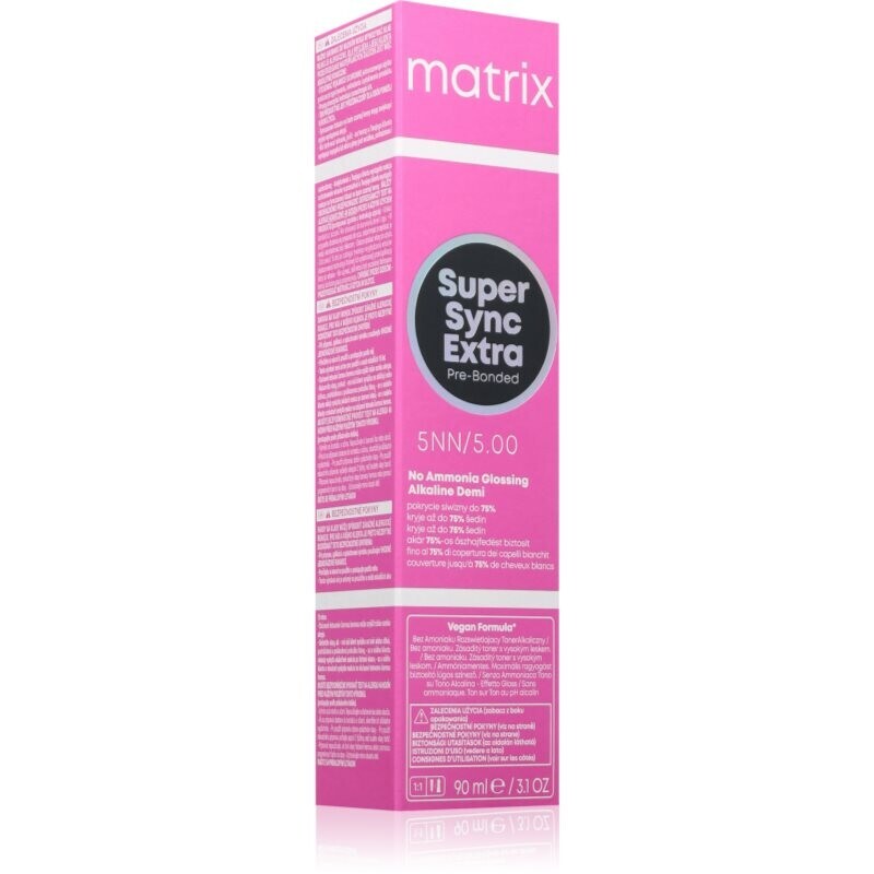 Matrix Super Sync Extra Pre-Bonded permanent hair dye ammonia-free shade 5NN 90 ml