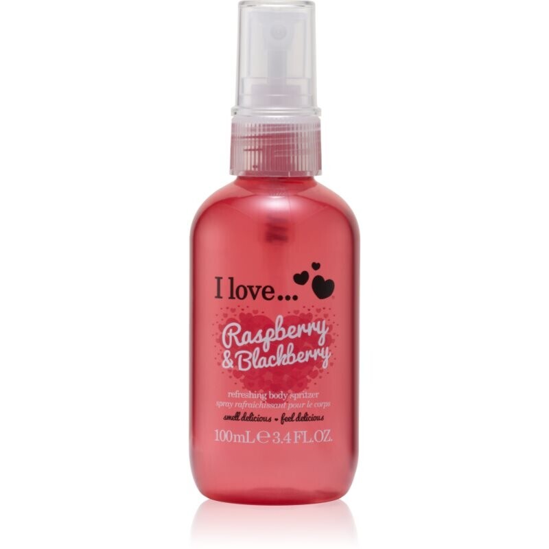 I Love Raspberry & Blackberry refreshing body spray 100 ml