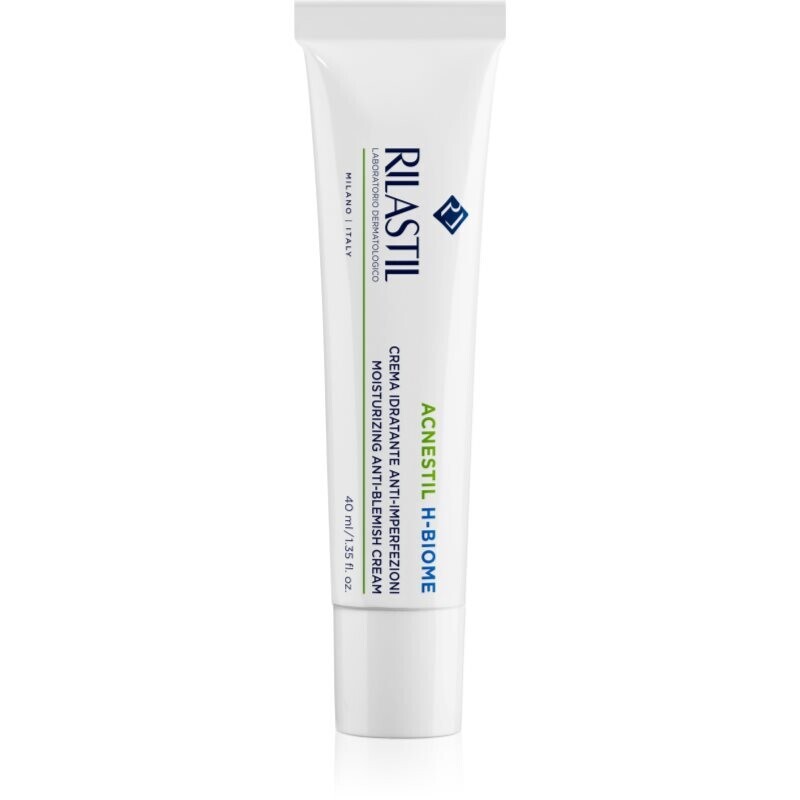 Rilastil Acnestil H-Biome moisturising facial cream for skin left dry and irritated by medicinal acne treatment 40 ml