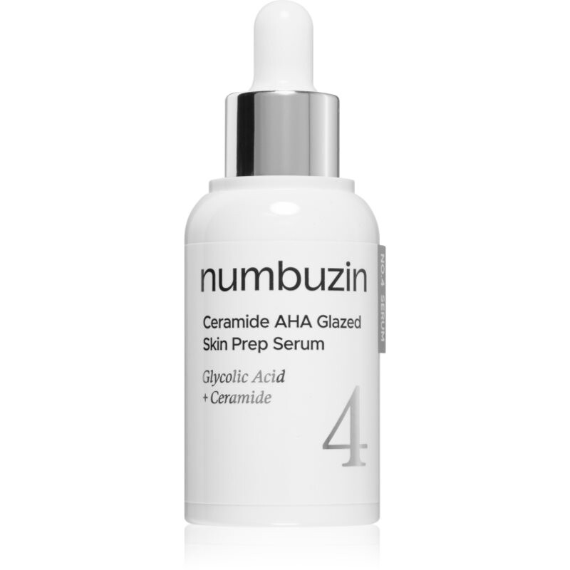 Numbuzin No. 4 Ceramide AHA Glazed Skin Prep Serum moisturising face serum with an exfoliating effect 30 ml