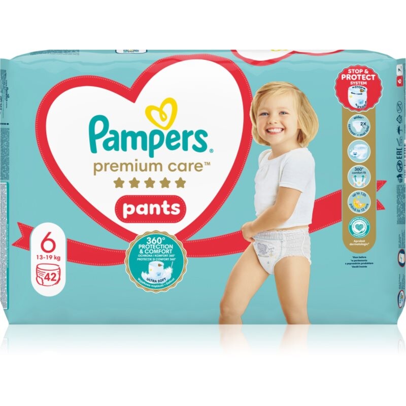 Pampers Premium Care Pants Size 6 disposable nappy pants 13-19 kg 42 pc