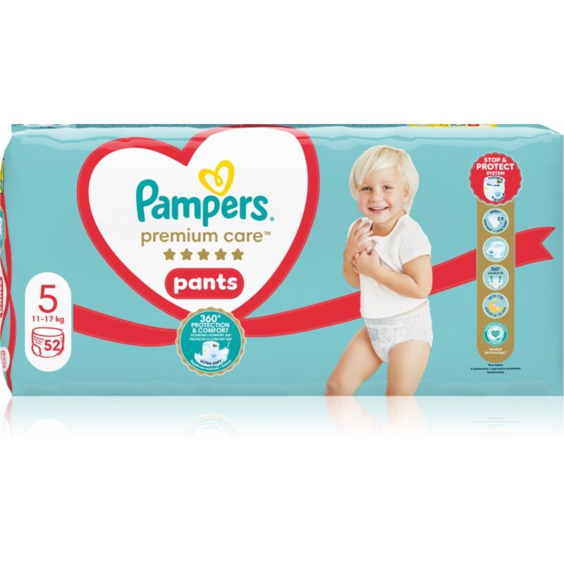 Pampers Premium Care Pants Size 5 disposable nappy pants 11-17 kg 52 pc