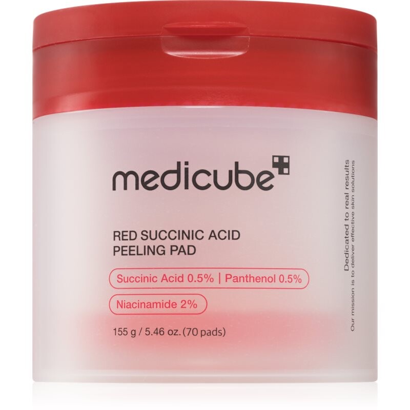 Medicube Red Succinic Acid Peeling Pad exfoliating pads for problem skin 70 pc