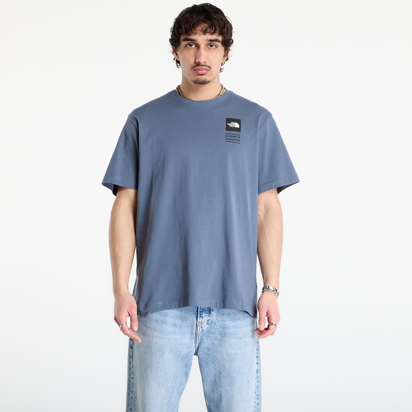 T-shirt The North Face Icon Celebration Regular Short Sleeve Tee-Graphic Granite Grey M