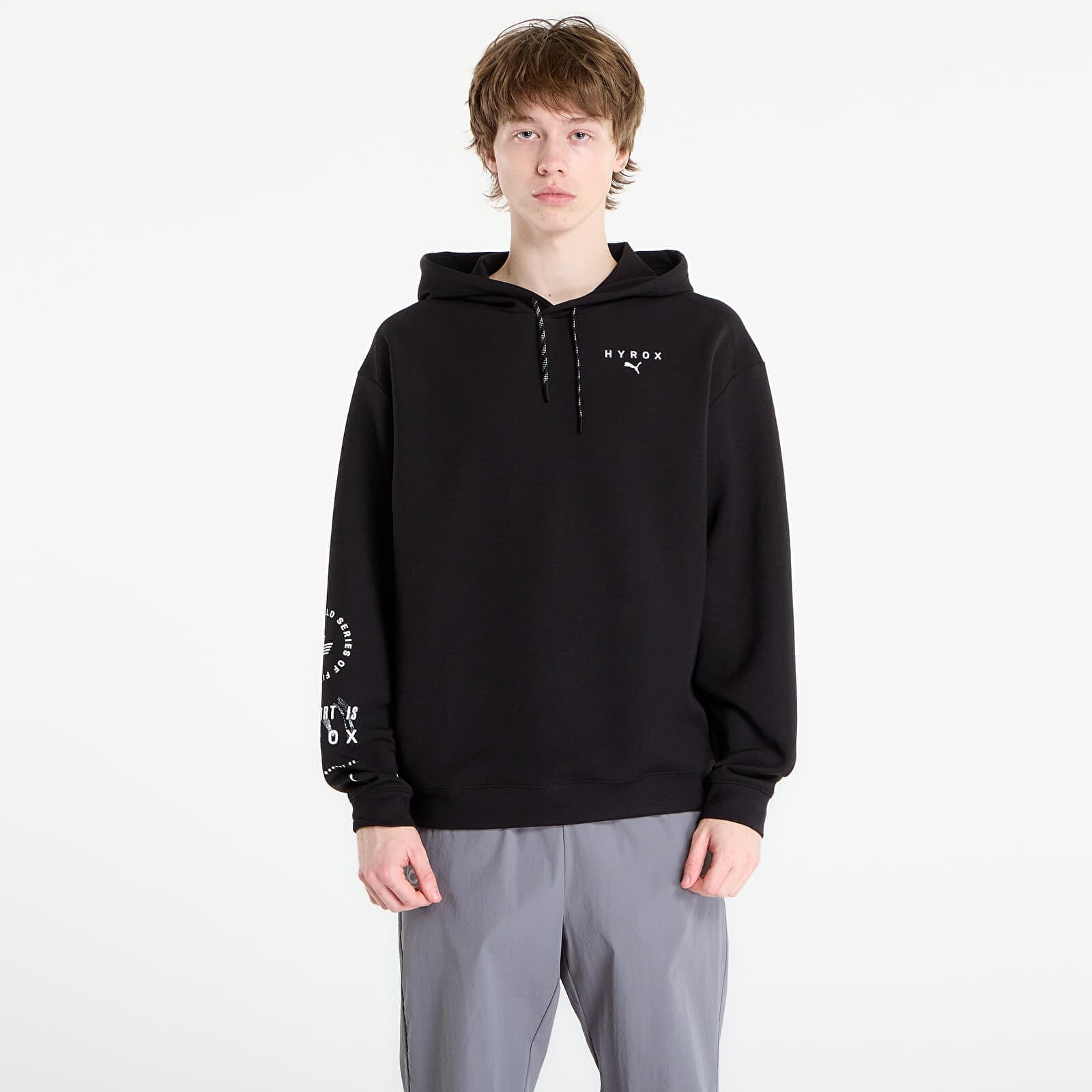 Sweatshirt Puma M Puma x HYROX Cldspun Hdie Puma Black M