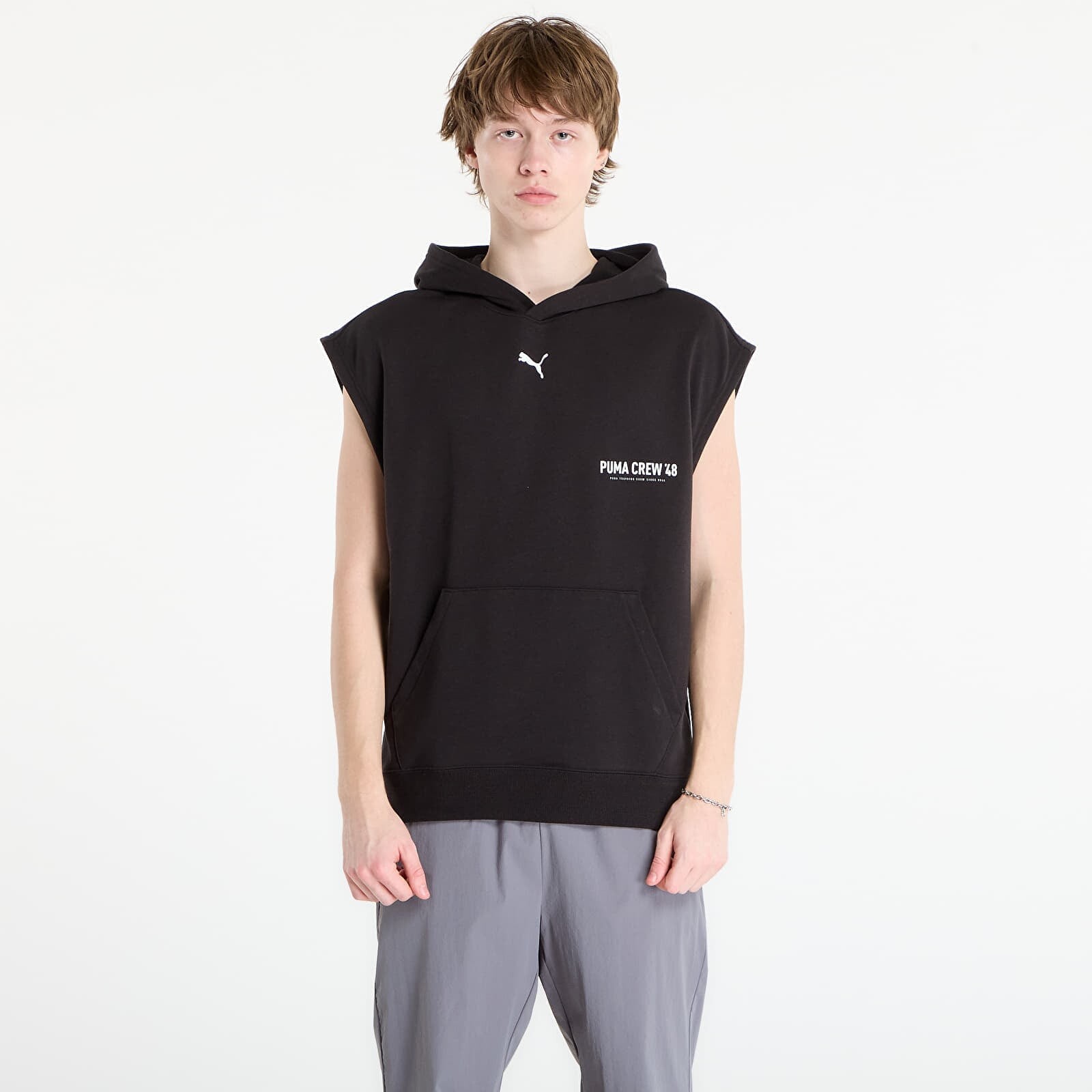 Sweatshirt Puma M Graphics Sleeveless Hoodie Puma Black L