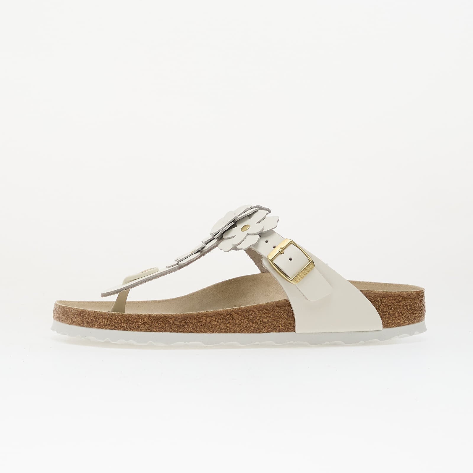 Sneakers Birkenstock Gizeh Flower Leather Women White UK 5