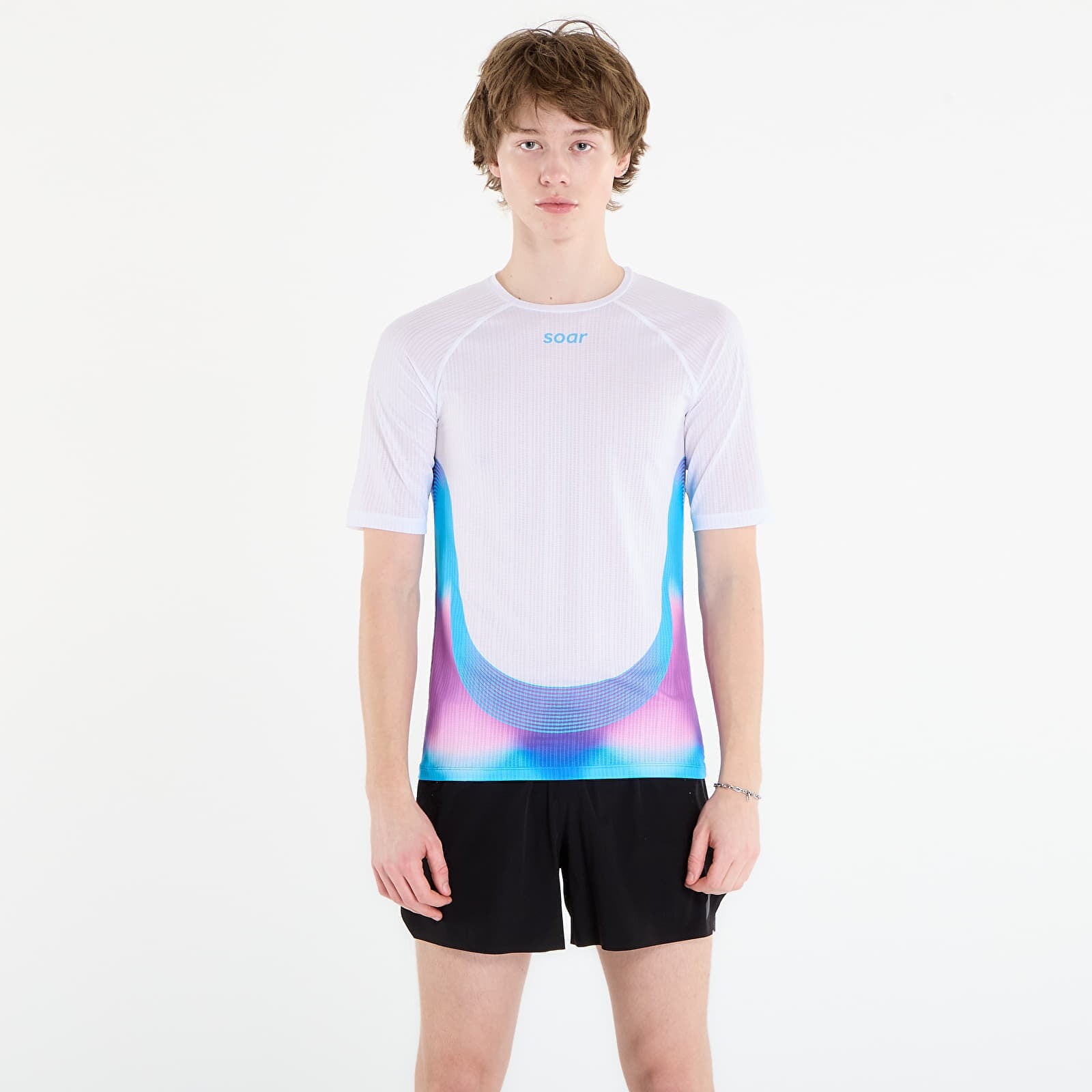 T-shirt SOAR Race Tee White/ Magenta Blue XL