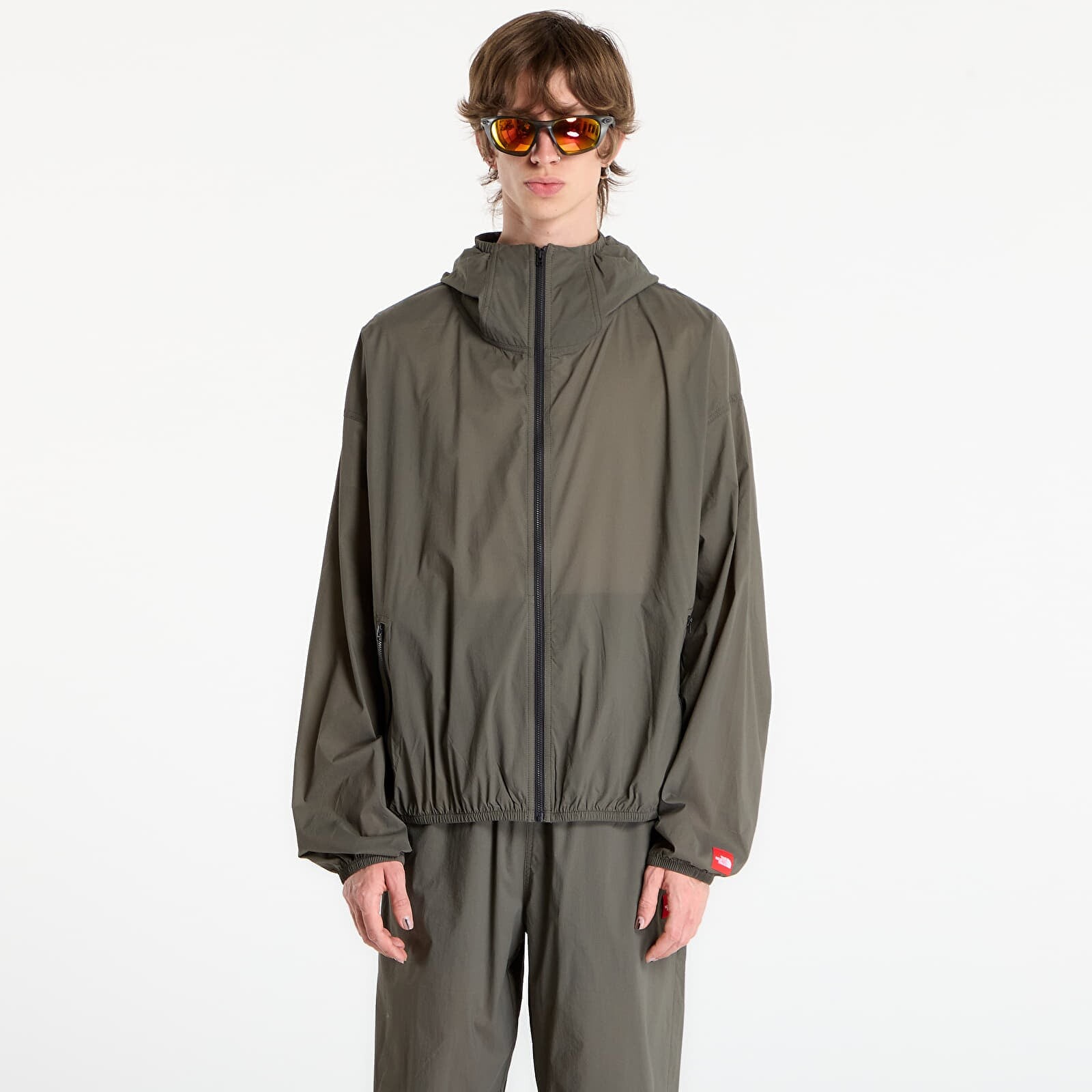 Jacket The North Face Redbox Packable Hooded Wind Jacket New Taupe Green M