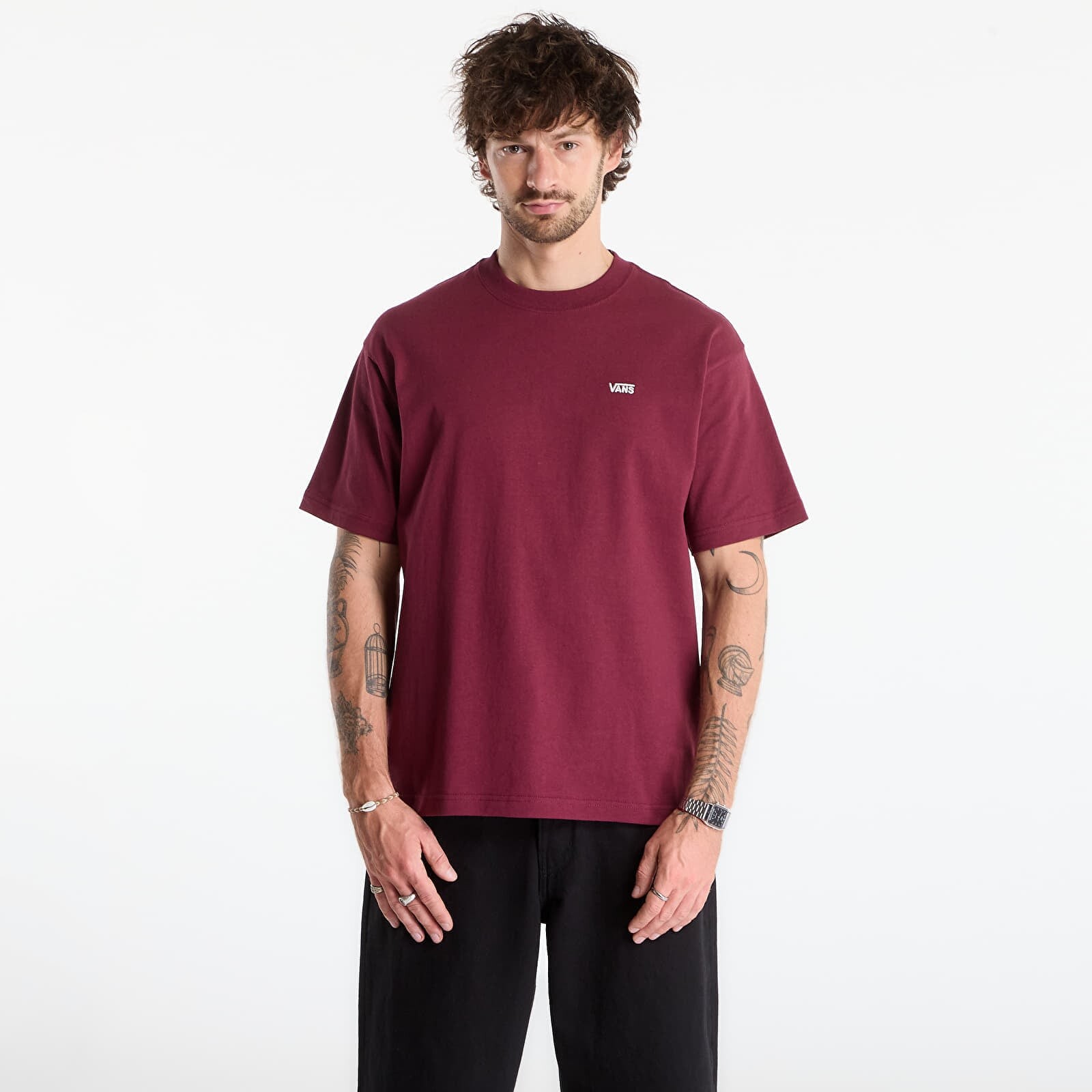 T-shirt Vans Left Chest II Loose SS T-Shirt Burgundy L