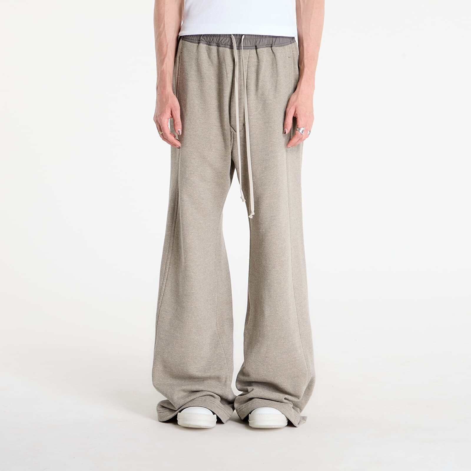 Pants Rick Owens DRKSHDW Wide Pusher Sweatpants Grey Melange XL
