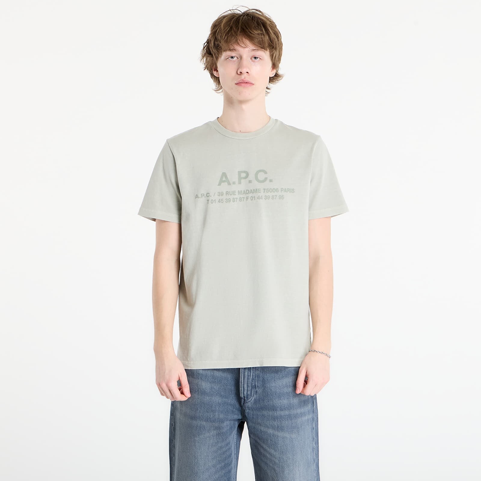 T-shirt A.P.C. Short-Sleeved T-Shirt Kab Pale Green XXL