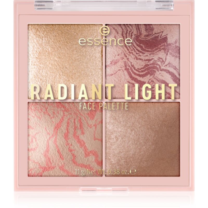 essence Radiant Light highlighter and blusher palette shade Glow Icon 11 g
