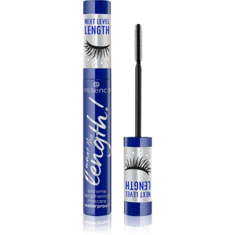 essence What The Length! waterproof lengthening mascara shade 02 Black Waterproof 10 ml
