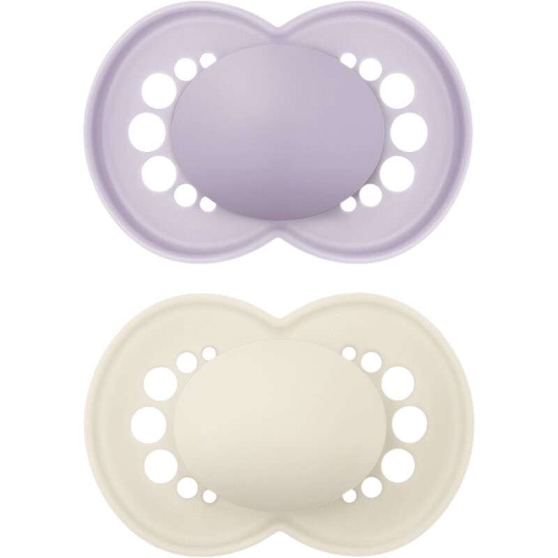 MAM Original 16m+ dummy Purple/ Beige 2 pc