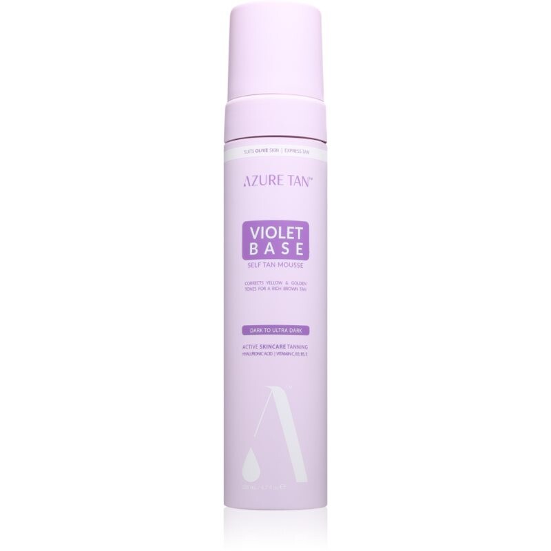Azure Tan Violet Base self-tanning mousse shade Dark To Ultra Dark 200 ml