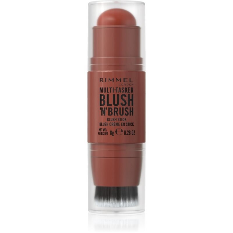 Rimmel Multi-Tasker Blush'N'brush blusher stick with a brush shade 350 Roasted Peach 8 g