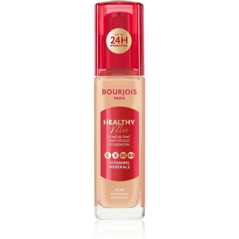 Bourjois Healthy Mix radiance moisturising foundation 24 h shade 51.5C Rose Vanilla 30 ml