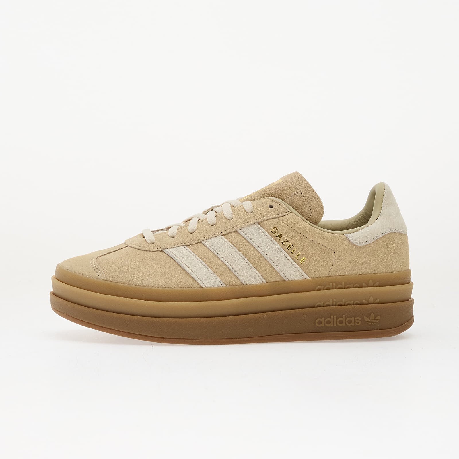 Sneakers adidas Gazelle Bold W Stokha/ Crew White/ Gold Metallic UK 3.5
