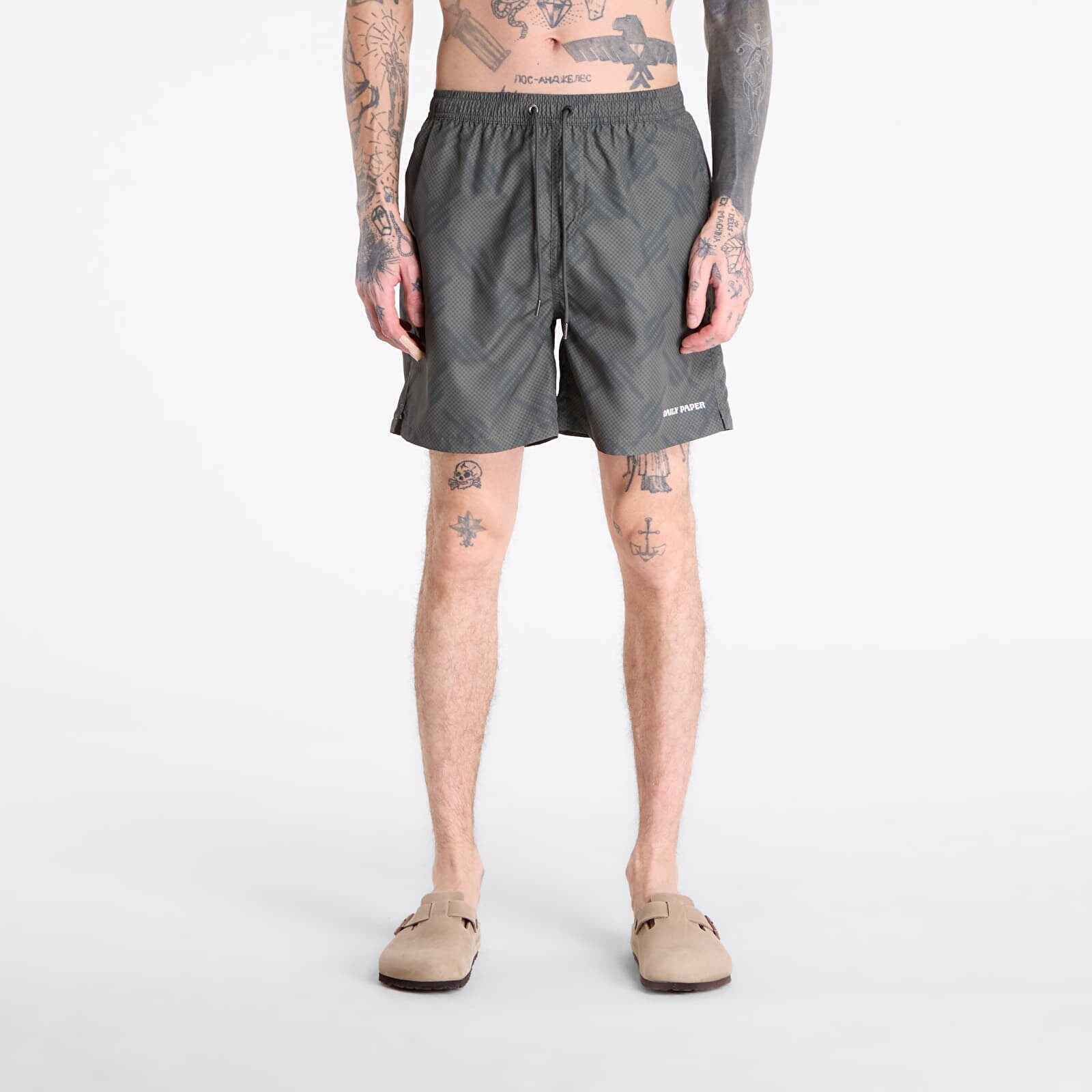 Swimsuits Daily Paper Dotted Monogram Swimshorts Kalamata XS