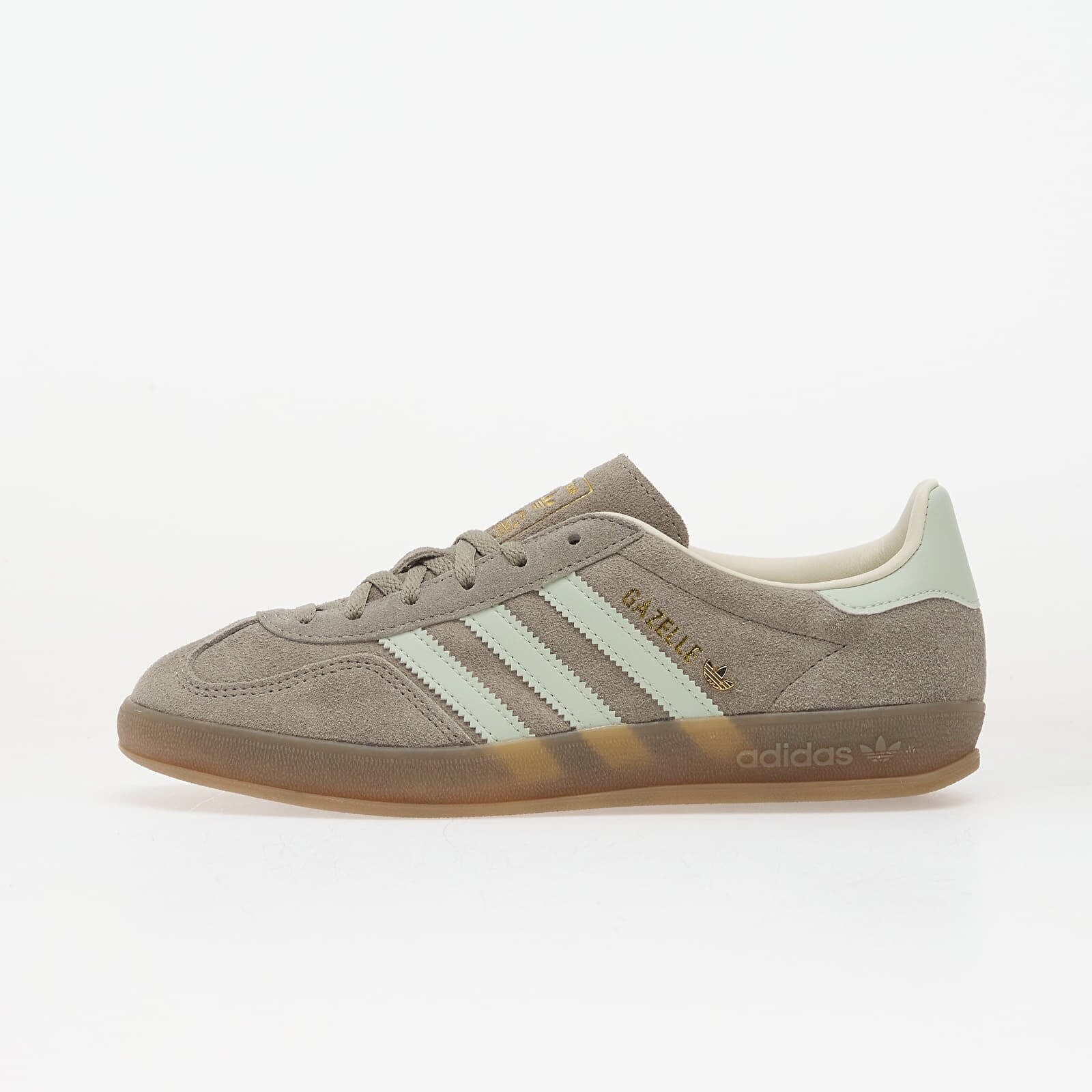Sneakers adidas Gazelle Indoor W Silver Pebble/ Linen Green/ Gum5 UK 8