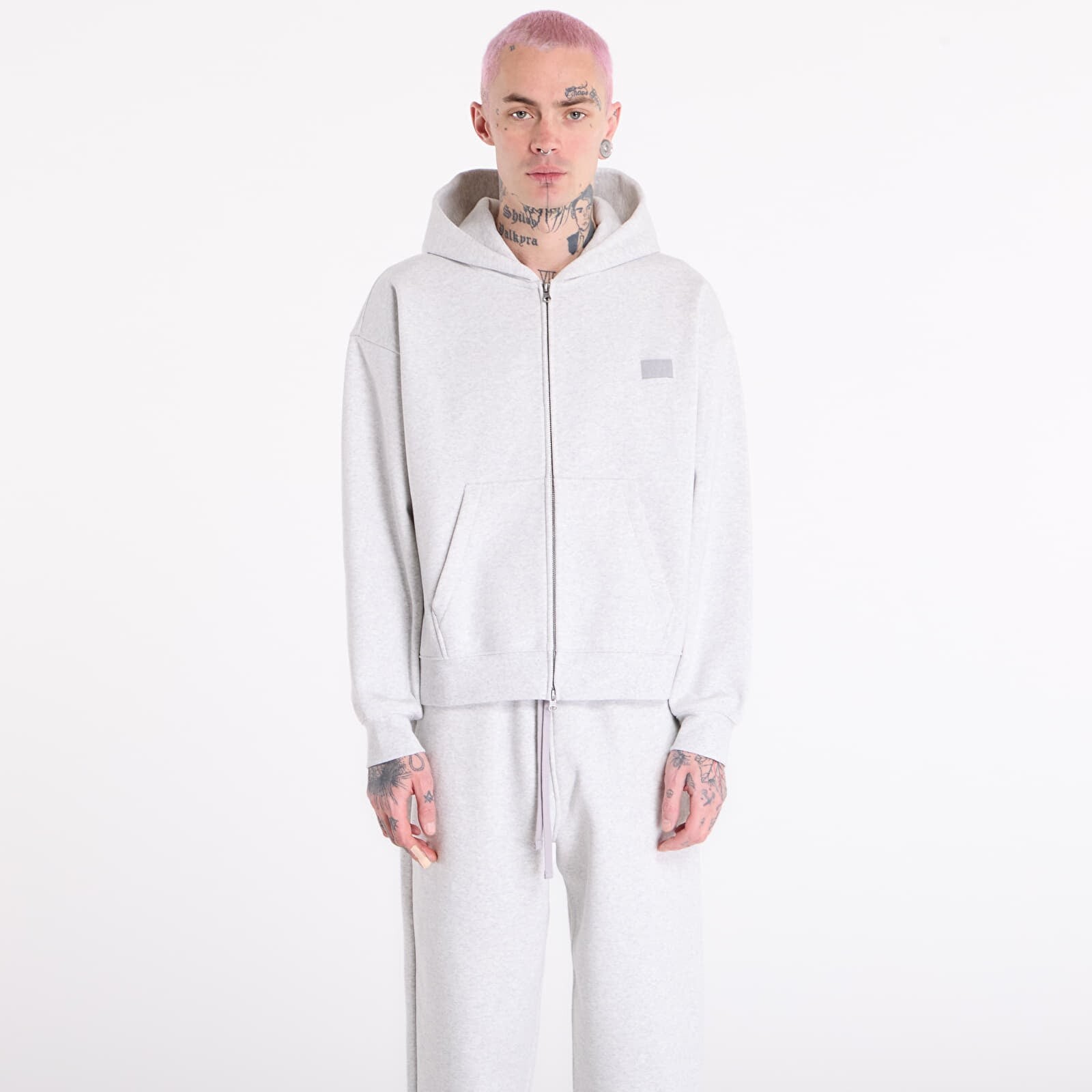 Sweatshirt Vans Premium Full Zip Hoodie Ash Heather L