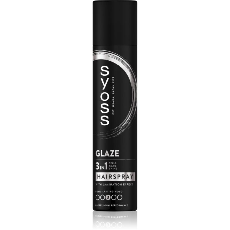 Syoss Intense Glaze Hairspray medium-hold hairspray for shine 300 ml