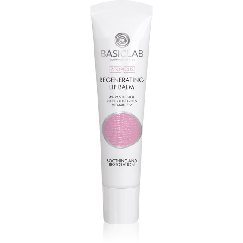 BasicLab Dermocosmetics Atopicus repair lip balm for very dry sensitive and atopic skin 15 ml