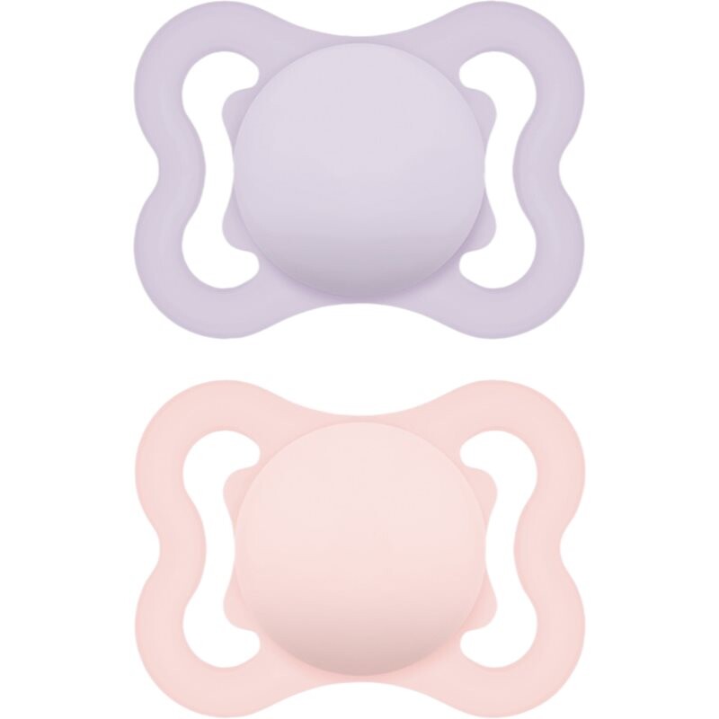 MAM Supreme 0m+ dummy Purple/ Pink 2 pc