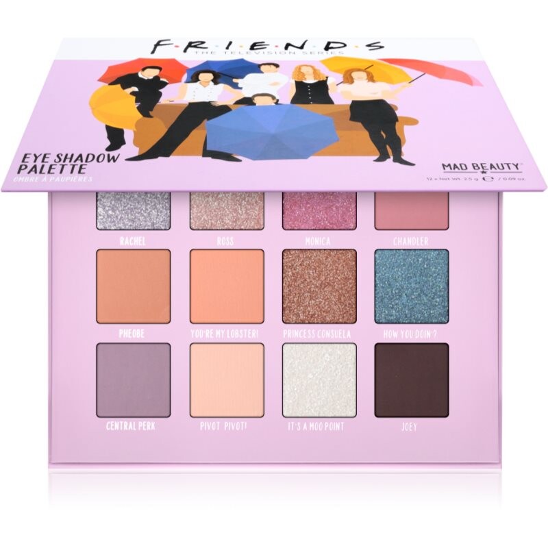 Mad Beauty Friends eyeshadow palette 12x2.5 g