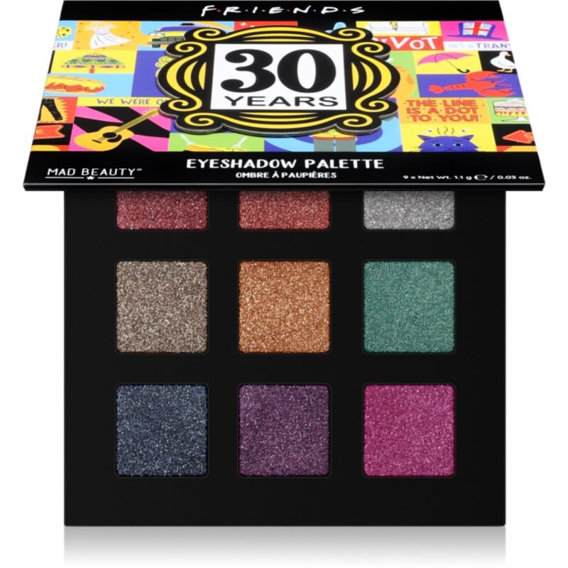 Mad Beauty Friends 30 Years eyeshadow palette 9x1.1 g