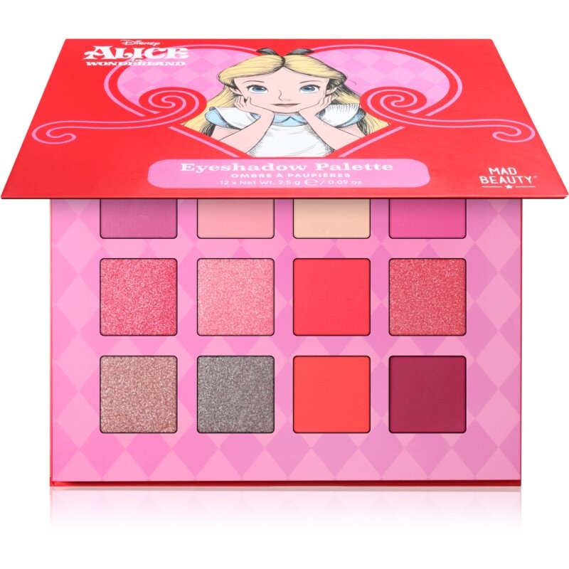 Mad Beauty Alice in Wonderland eyeshadow palette 12x2.5 g
