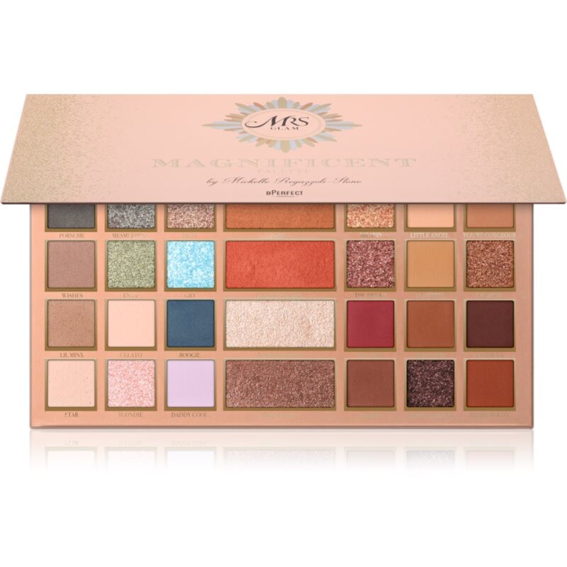 BPerfect Mrs Glam Magnificent Palette multipurpose palette for face and eyes 48 g