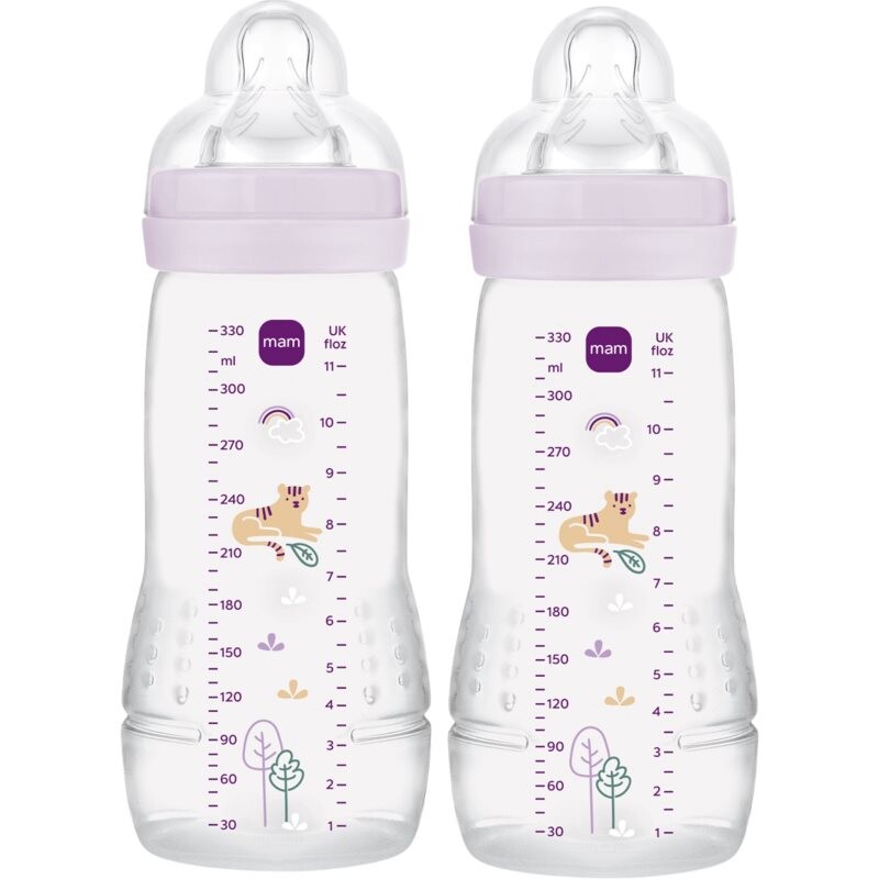 MAM Easy Active™ Baby Bottle children’s bottle 4m+ Purple 2x330 ml