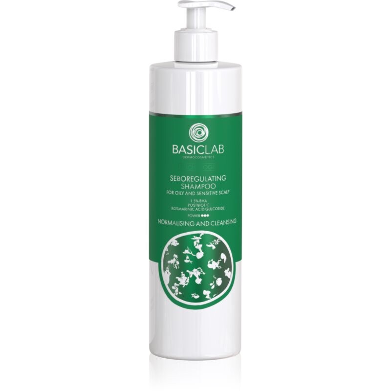 BasicLab Dermocosmetics Trichologis purifying shampoo to regulate sebum 300 ml