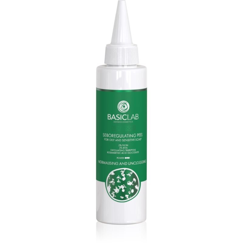 BasicLab Dermocosmetics Trichologis exfoliating peeling serum for oily scalp 150 ml