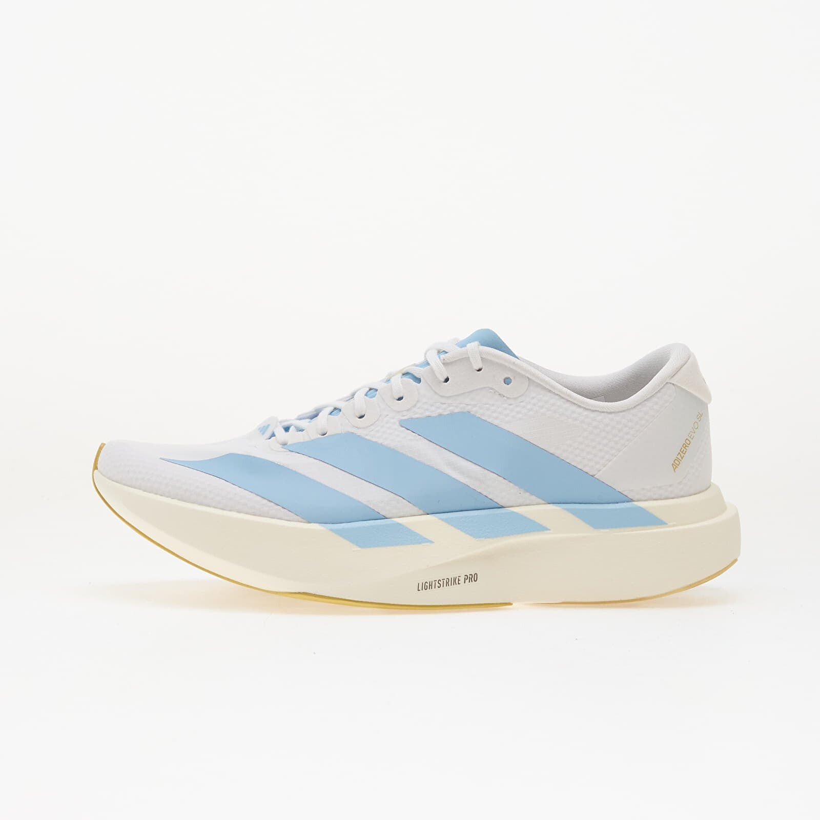 Sneakers adidas Adizero Evo Sl Ftwr White/ Clear Blue/ Matte Gold UK 7.5