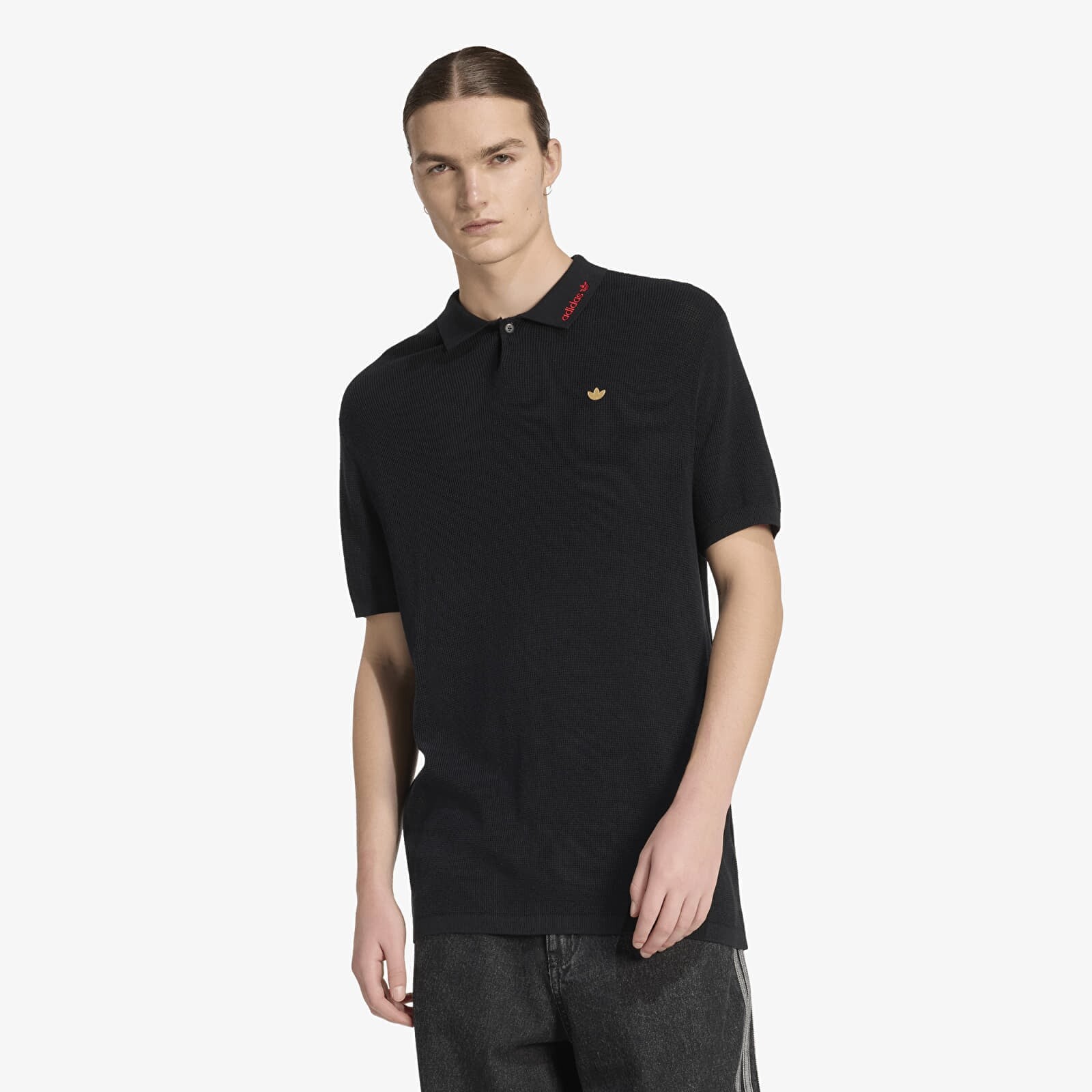 T-shirt adidas Polo Shirt Black L