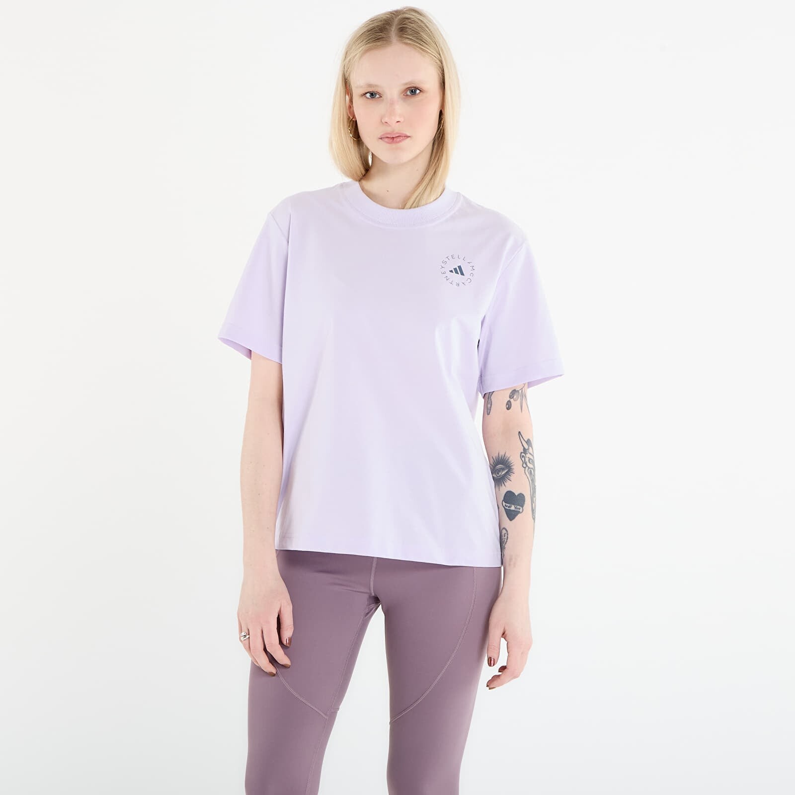 T-shirt adidas x Stella McCartney Regl Tee Purple Tint S