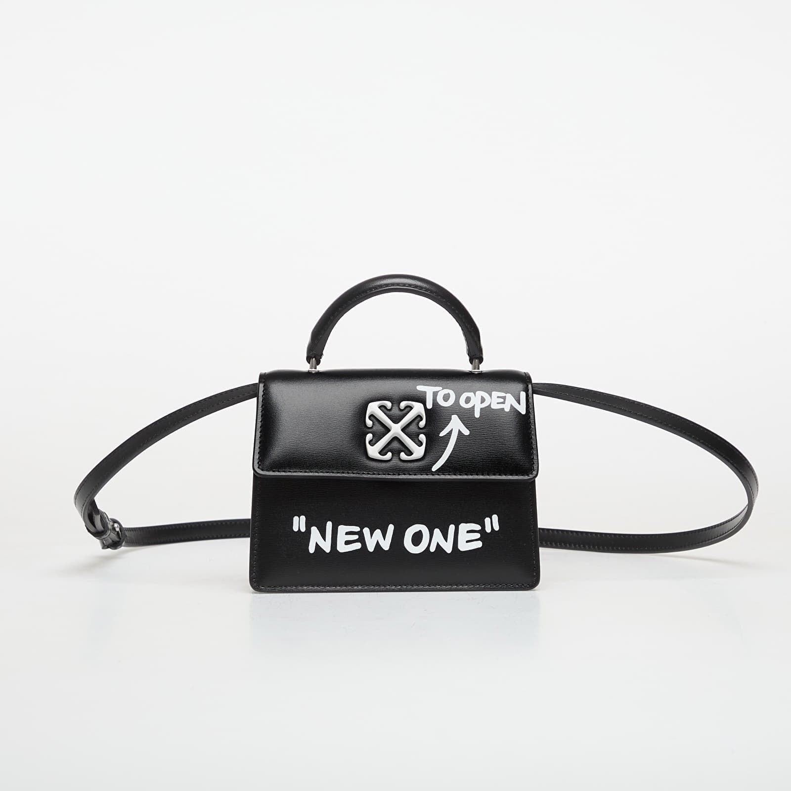 Handbag Off-White Jitney Baby Quote Black Universal