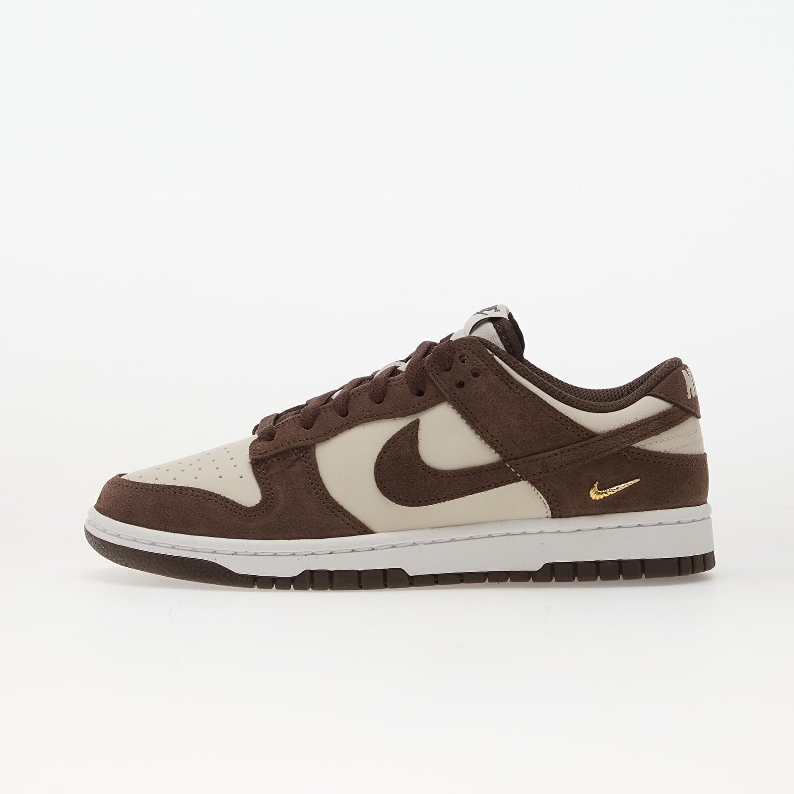 Sneakers Nike W Dunk Low Lt Orewood Brn/ Baroque Brown-White-Mtlc Gold UK 7